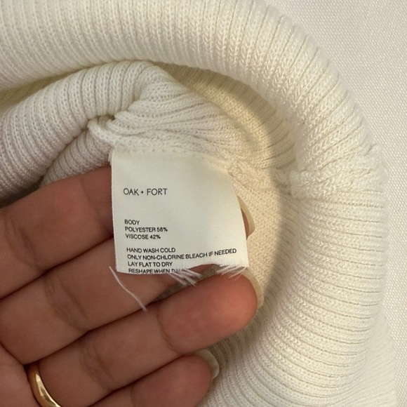 Oak + Fort SQUARE NECK SWEATER size Small - Picture 8 of 9